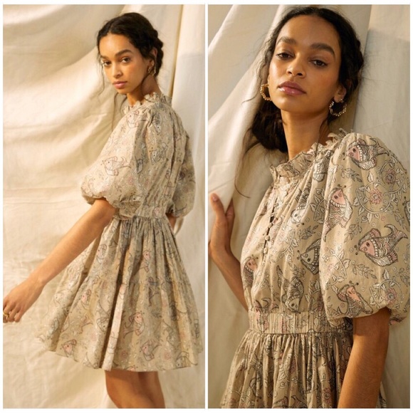 NWT ANTHROPOLOGIE LET ME BE CELESTE MINI DRESS - Picture 12 of 13